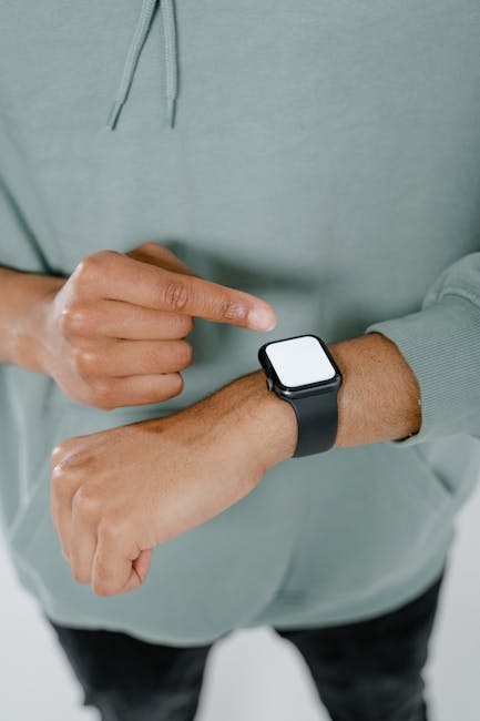 Smartwatch on wrist