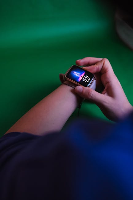 Smartwatch on wrist